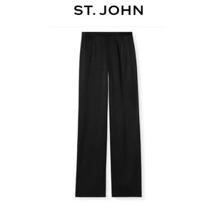 St. John Black Wide Leg Pants